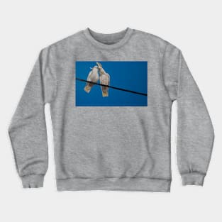 Salt Crested Cockatoo Pair Crewneck Sweatshirt